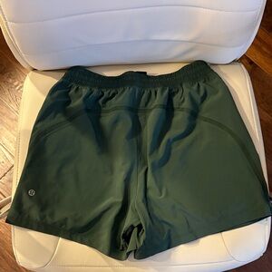 lululemon athletica Dark Green 5 inch Athletic Shorts
